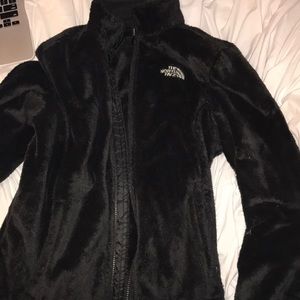 Black Fuzzy North Face